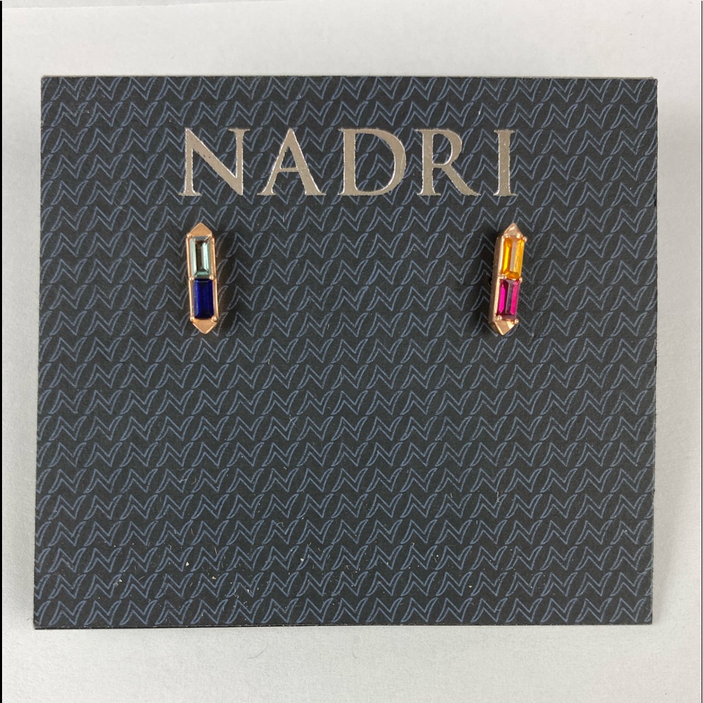 Nadri Bar Stud Earrings